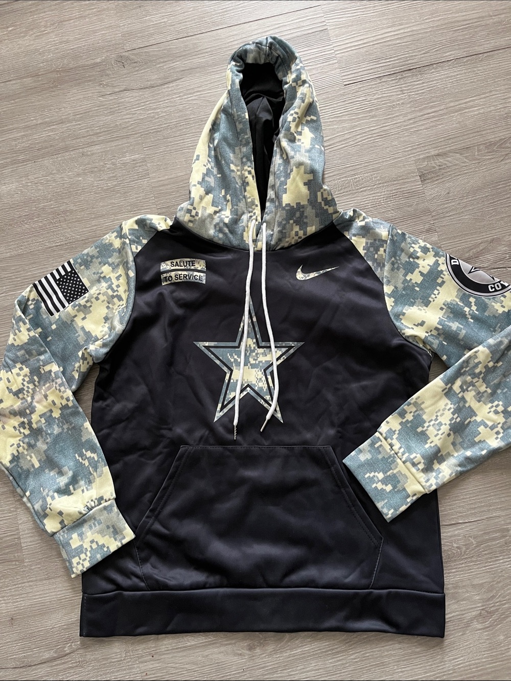 Men’s Dallas Cowboys Camouflage Pullover Hoodie - Black/Camo
